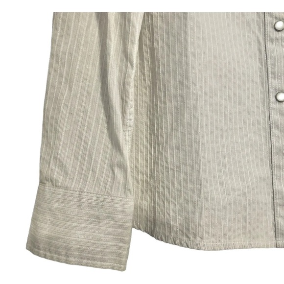 Panhandle Slim size Large 100% cotton pearl snap embellished Western rodeo shirt - Picture 9 of 12